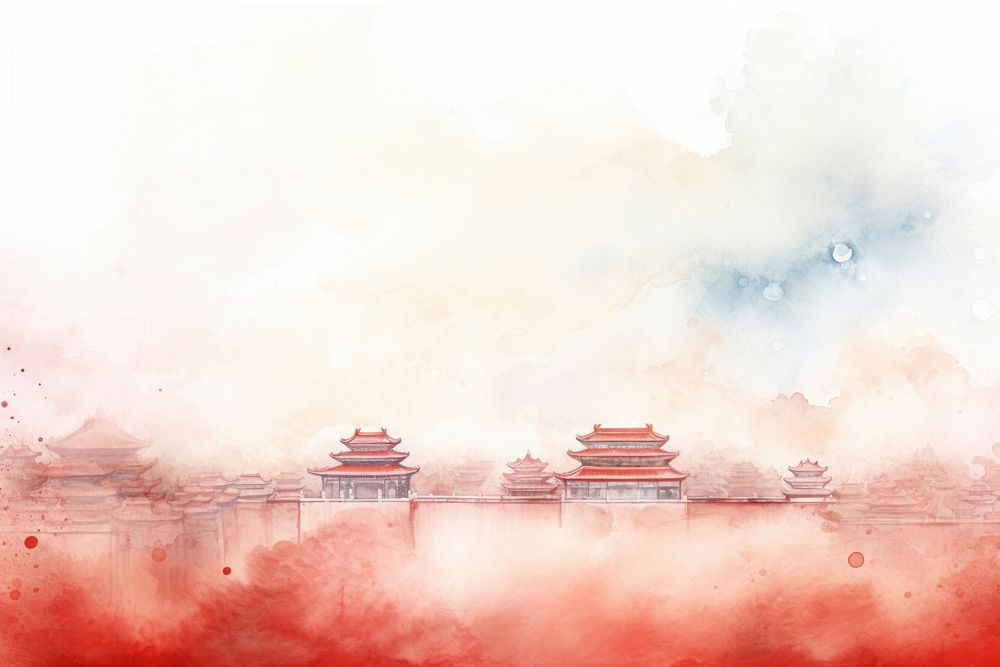 Forbidden City backgrounds architecture creativity. AI generated Image by rawpixel.