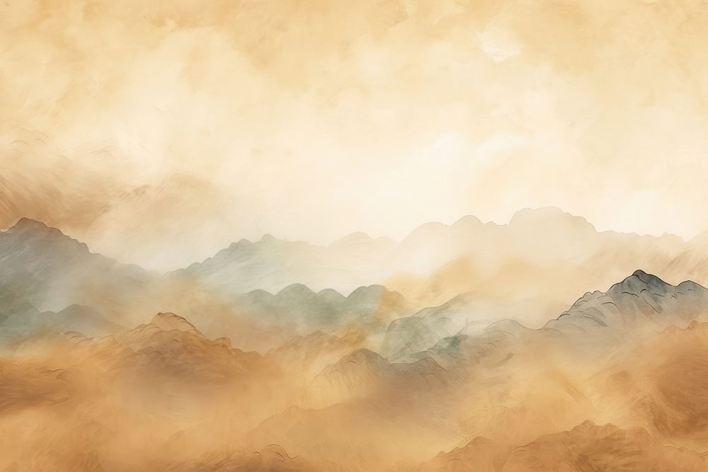 Mountain backgrounds nature mist. AI generated Image by rawpixel.