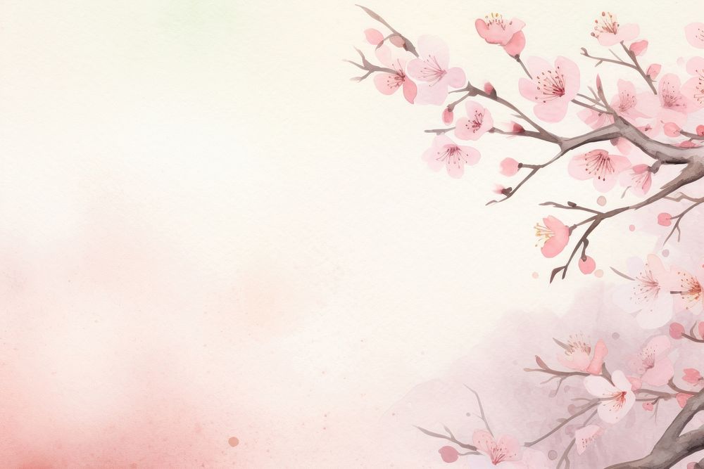 Peach blossom backgrounds flower plant. AI generated Image by rawpixel.
