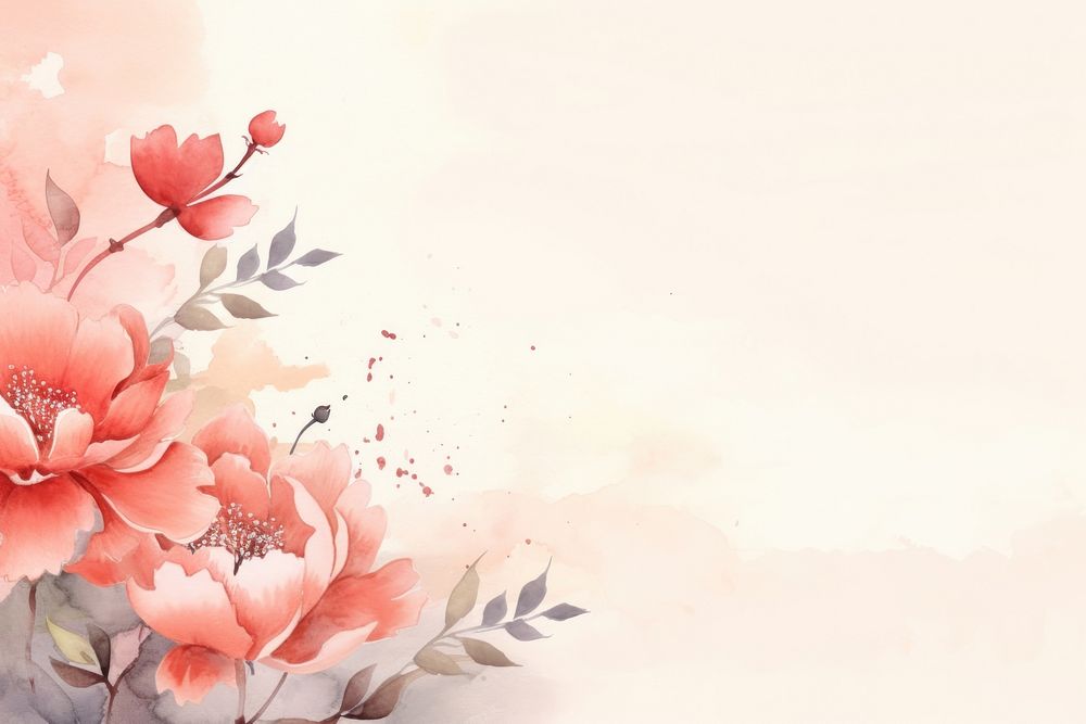 Peony backgrounds pattern flower. AI generated Image by rawpixel.