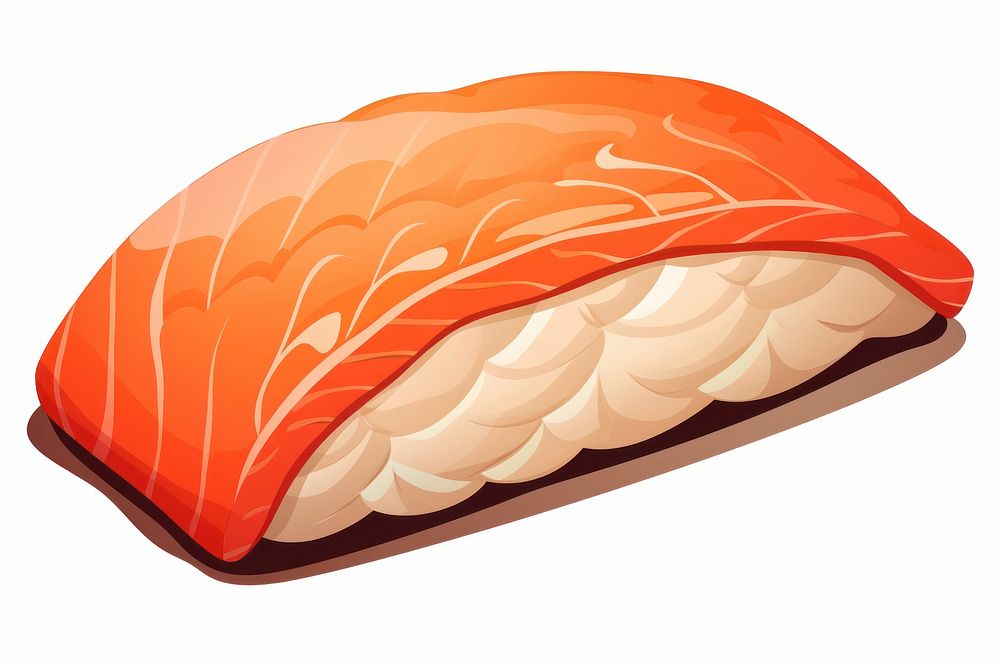 One salmon nigiri sushi food rice dish. AI generated Image by rawpixel.
