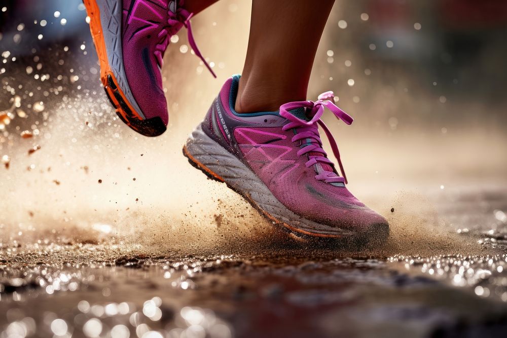 Shoe footwear running determination. AI generated Image by rawpixel.