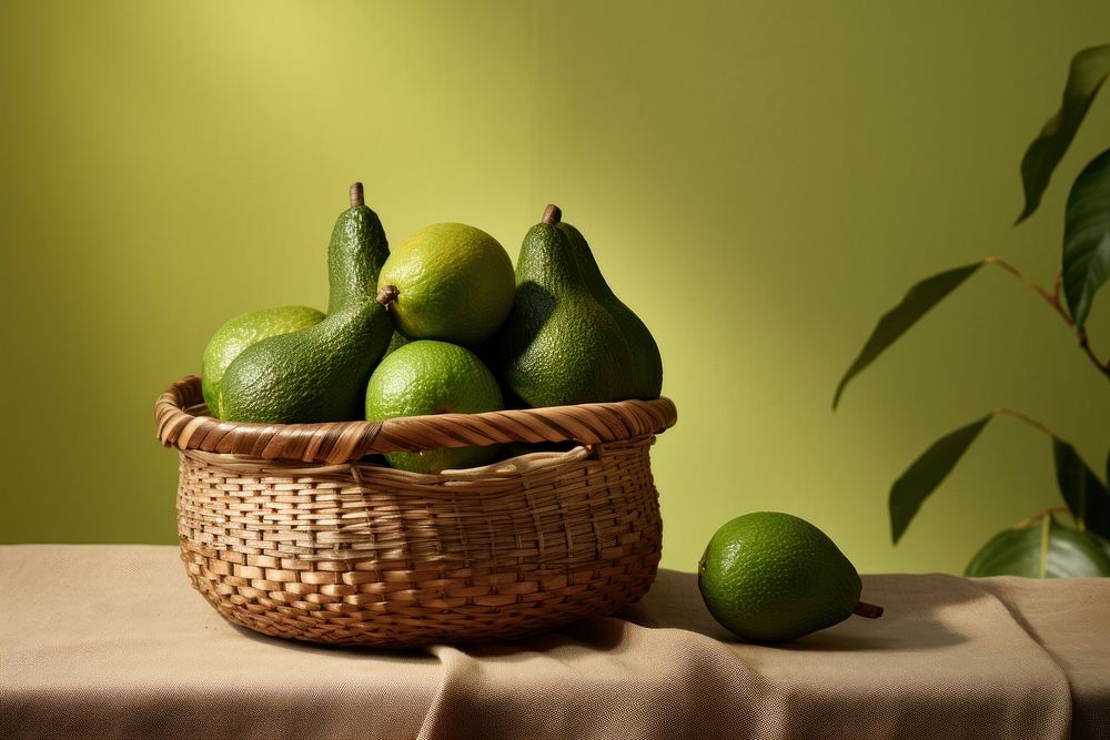 A brunch of avocado basket fruit table. AI generated Image by rawpixel.