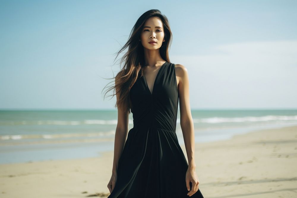 Thai woman dress portrait outdoors. AI generated Image by rawpixel.