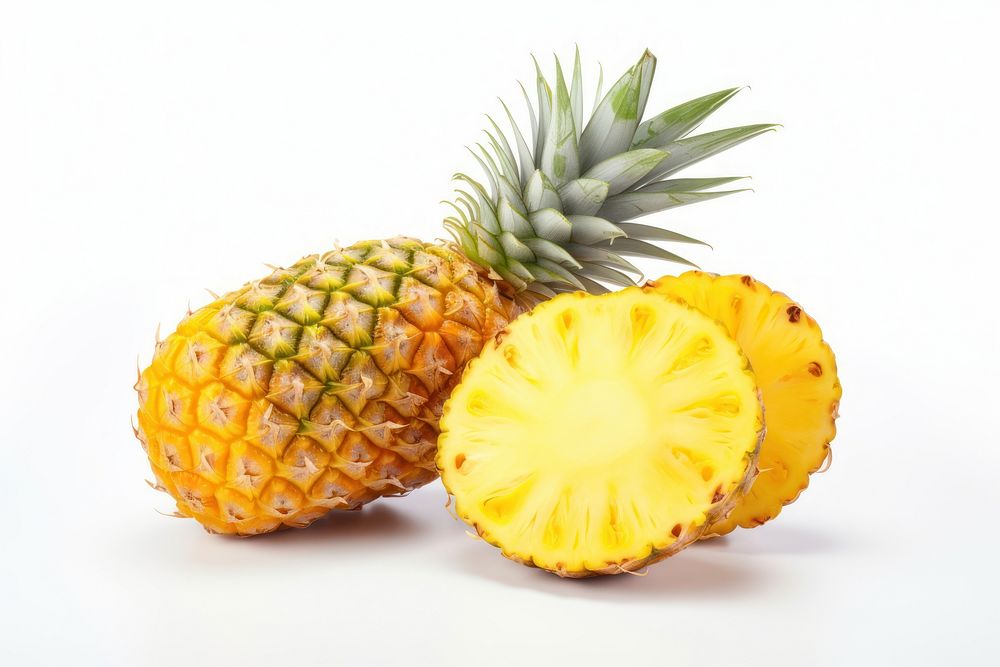 Tropical pineapple slice fruit plant. AI generated Image by rawpixel.