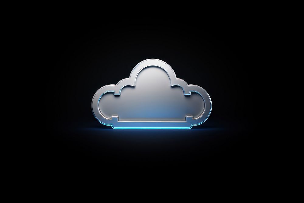 Cloud Computing Creative Icon cloud logo technology. AI generated Image by rawpixel.