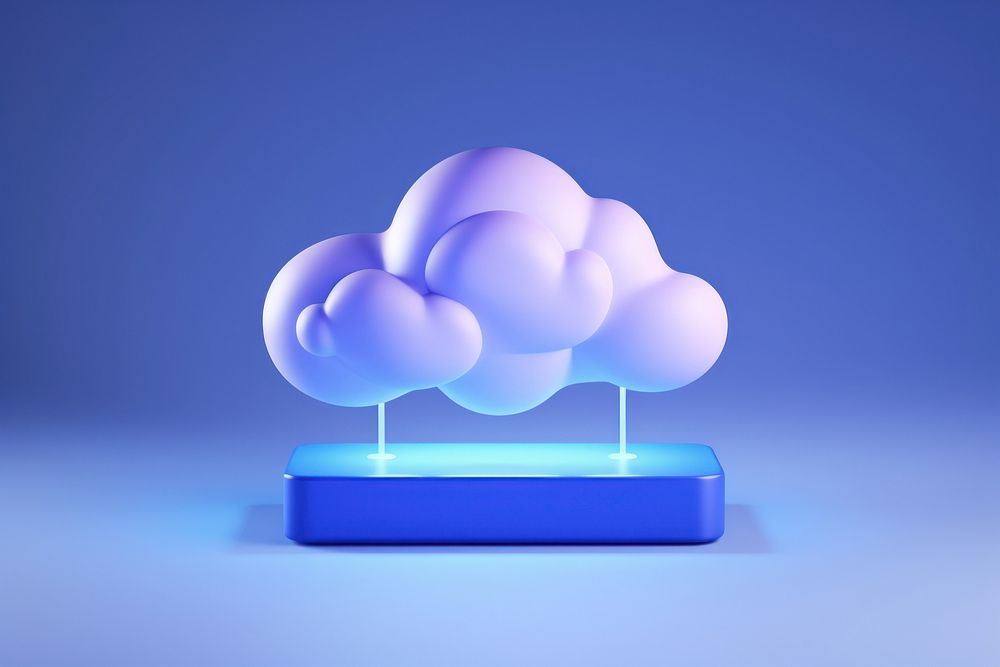 Cloud Computing Creative Icon cloud technology outdoors. AI generated Image by rawpixel.
