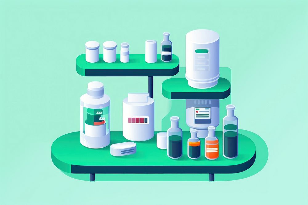Pharmacy drug for health pharmaceutical pill medication container. AI generated Image by rawpixel.