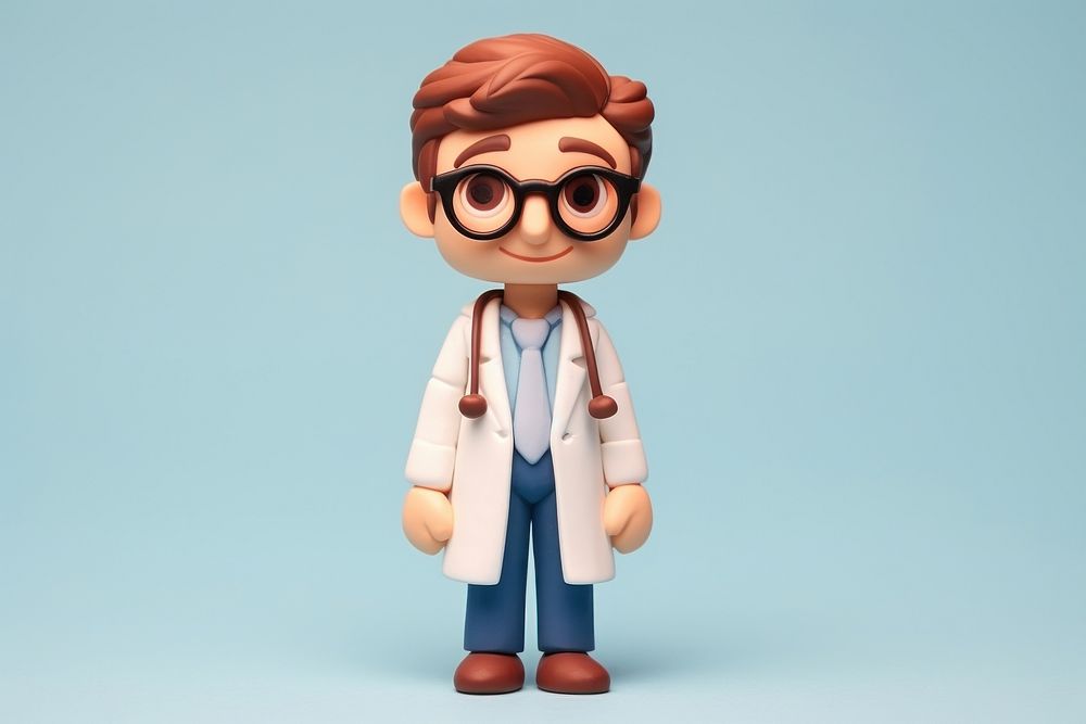 A doctor cartoon cute representation. AI generated Image by rawpixel.