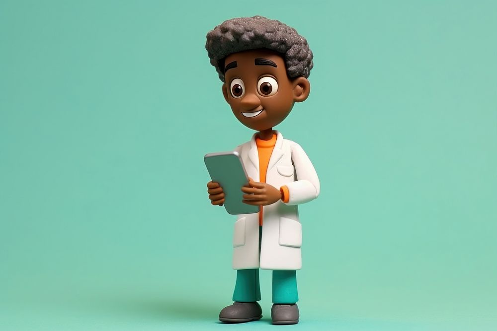 Cartoon doctor toy stethoscope. AI generated Image by rawpixel.