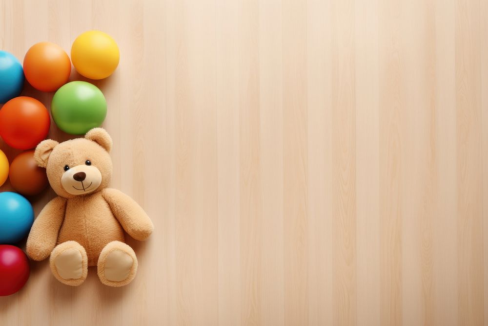 Baby toy balloon plush wood. AI generated Image by rawpixel.