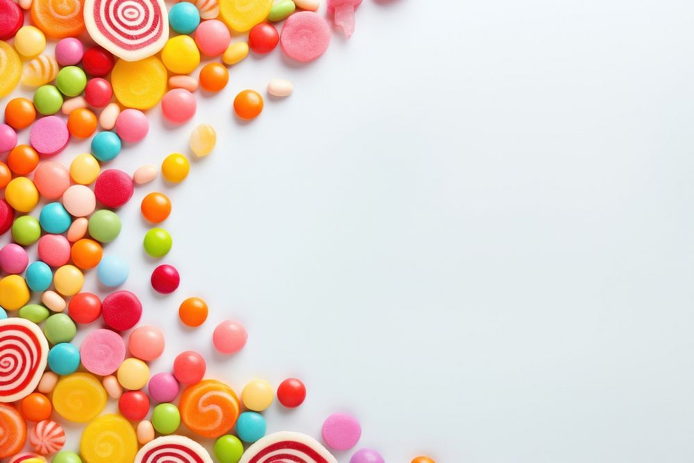 Candy confectionery backgrounds lollipop. AI generated Image by rawpixel.