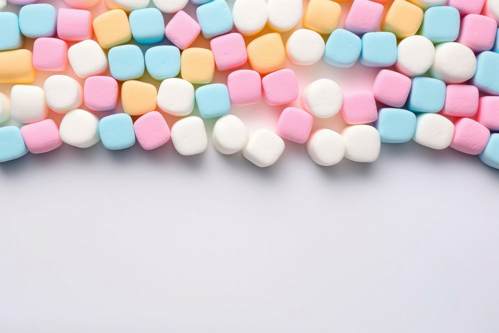 Colorful marshmallow confectionery backgrounds candy. AI generated Image by rawpixel.