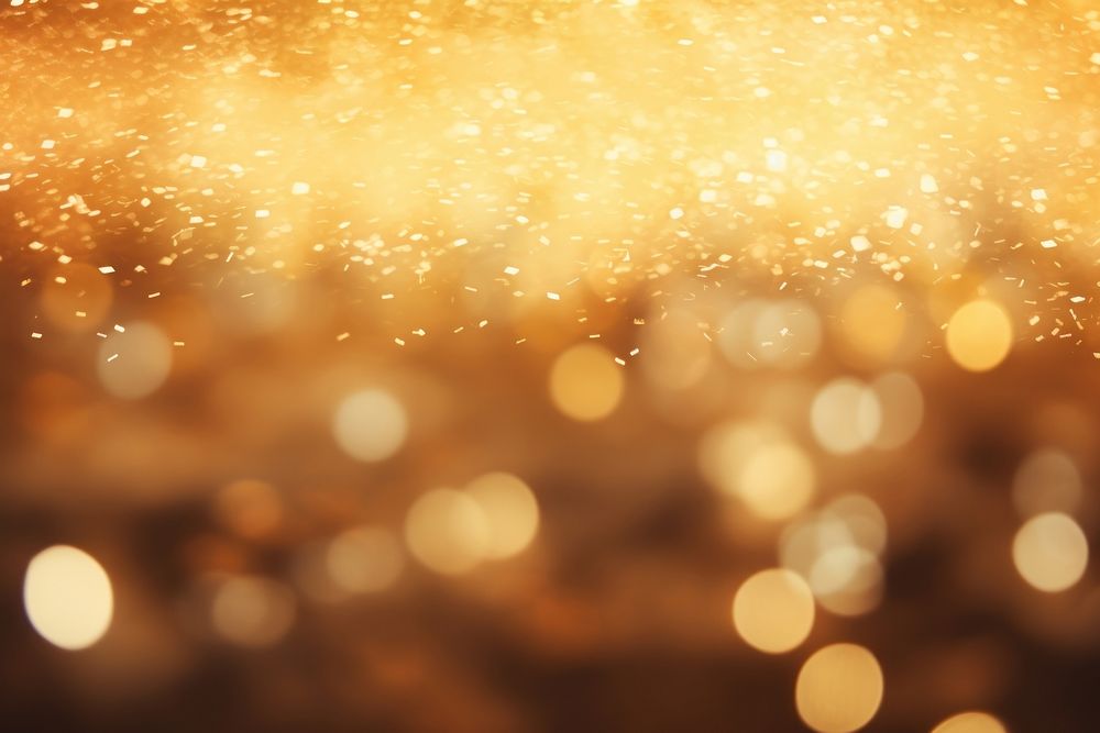 Sparkle gold bokeh backgrounds lighting outdoors. AI generated Image by rawpixel.