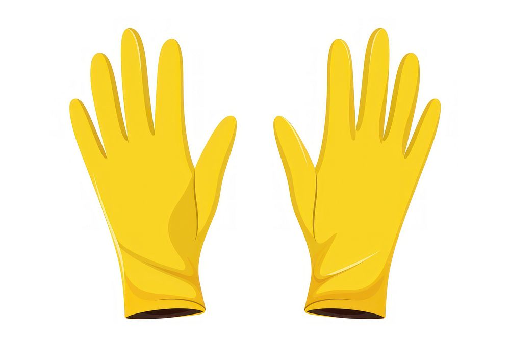 Yellow rubber gloves yellow white | Premium Photo Illustration - rawpixel