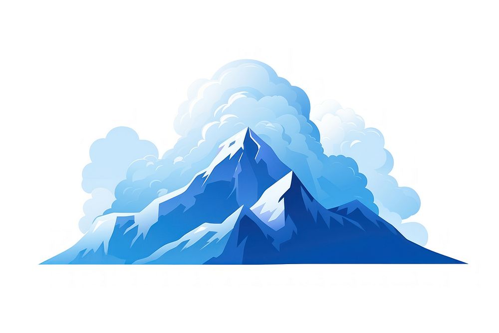 A Mountain mountain snow outdoors. AI generated Image by rawpixel.