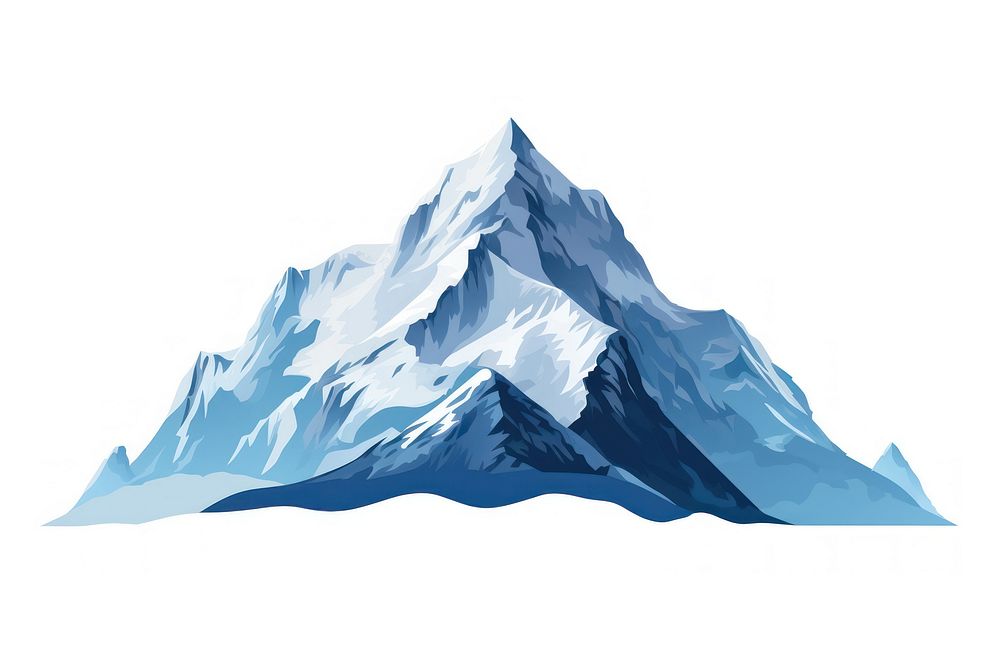 A Mountain mountain glacier nature. AI generated Image by rawpixel.