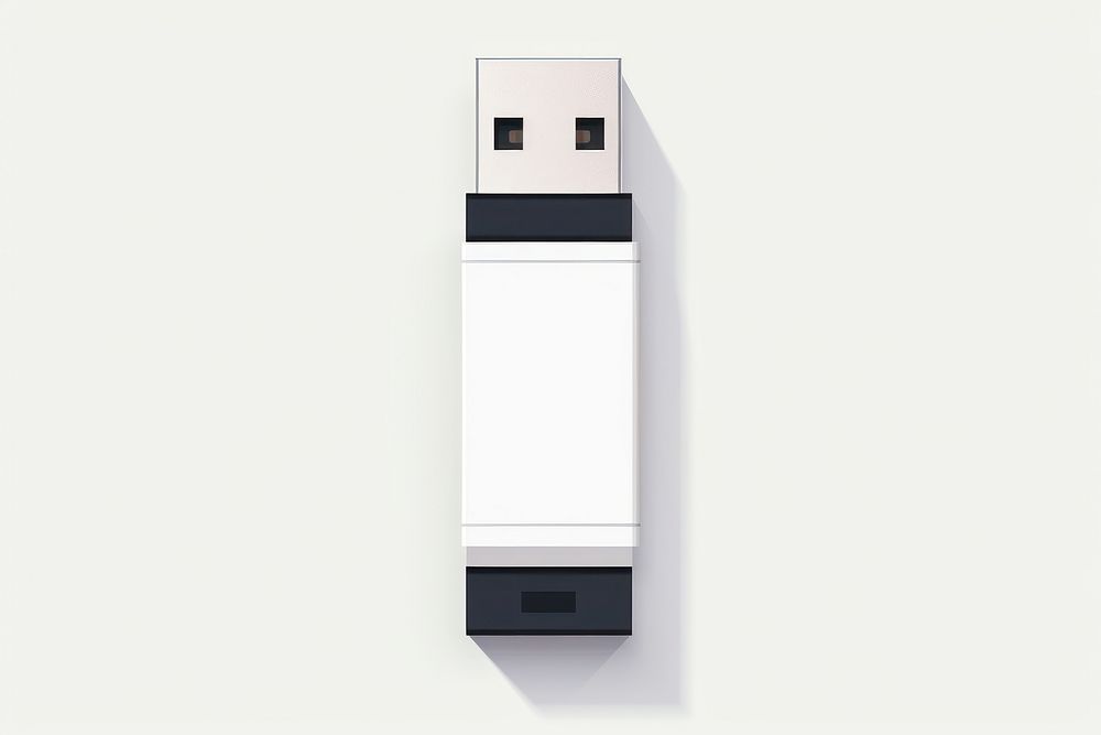 A Foldable USB flash drive white background usb flash drive electronics. AI generated Image by rawpixel.