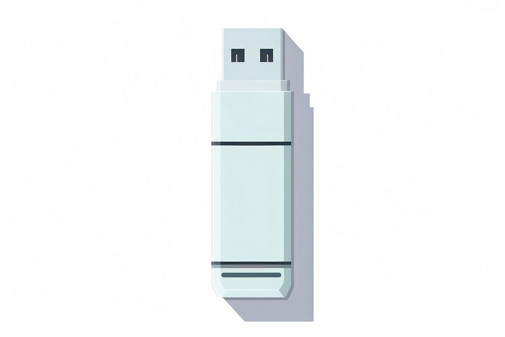 A Foldable USB flash drive white background architecture electronics. AI generated Image by rawpixel.