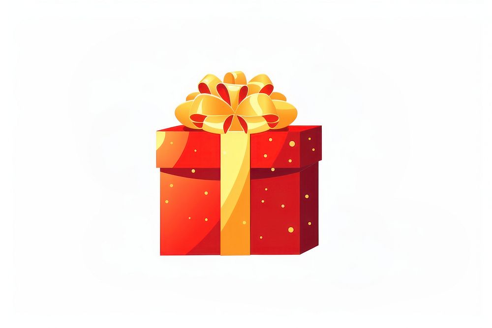 A gift box celebration white background anniversary. AI generated Image by rawpixel.