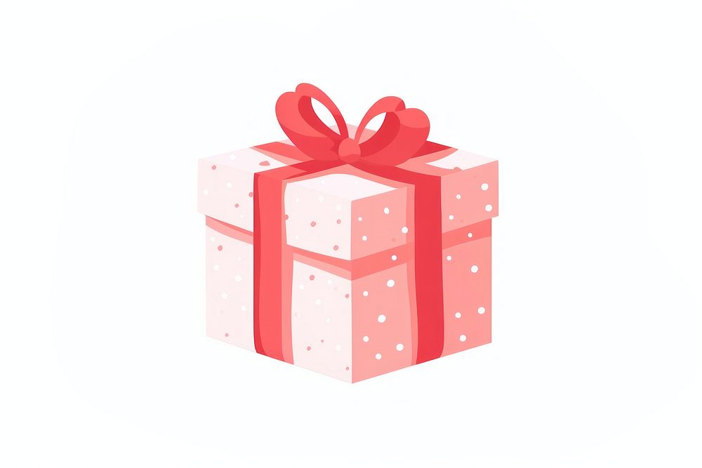 A gift box celebration white background anniversary. AI generated Image by rawpixel.