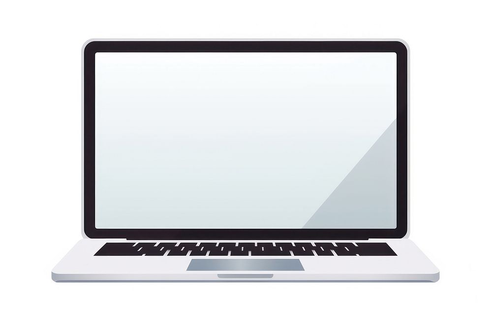 A laptop computer screen white background. AI generated Image by rawpixel.