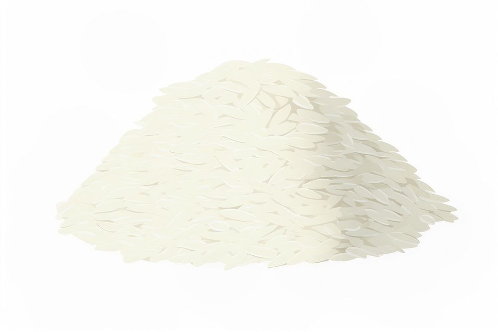 A Pile of White Rice white rice white background. AI generated Image by rawpixel.