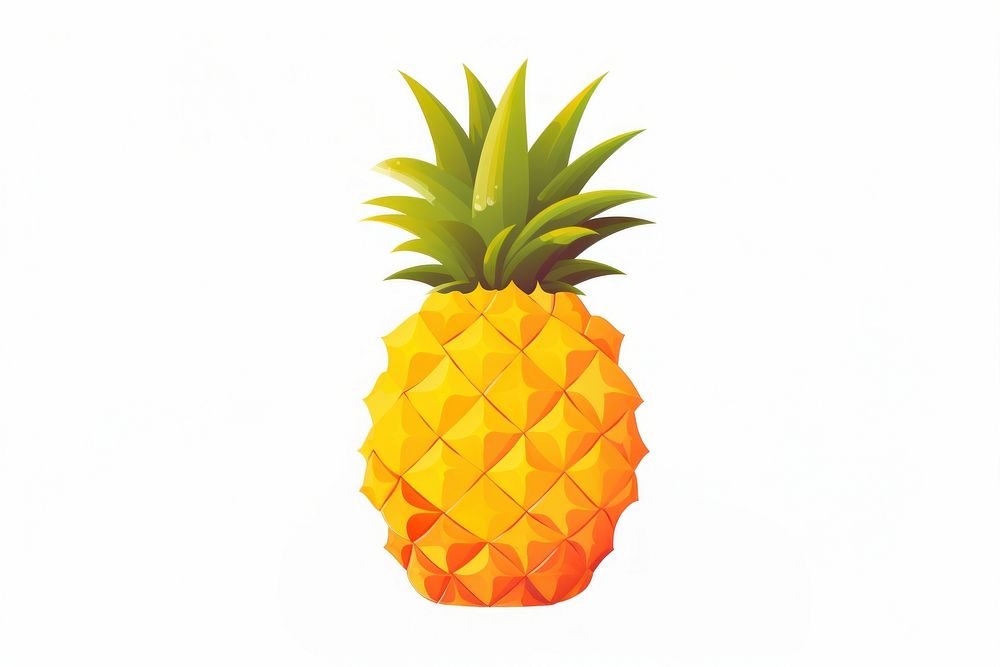 A pineapple fruit plant food. AI generated Image by rawpixel.