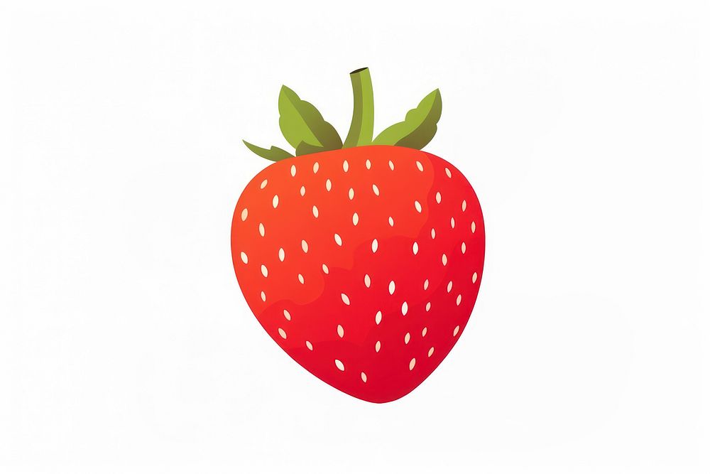 A strawberry fruit plant food. AI generated Image by rawpixel.
