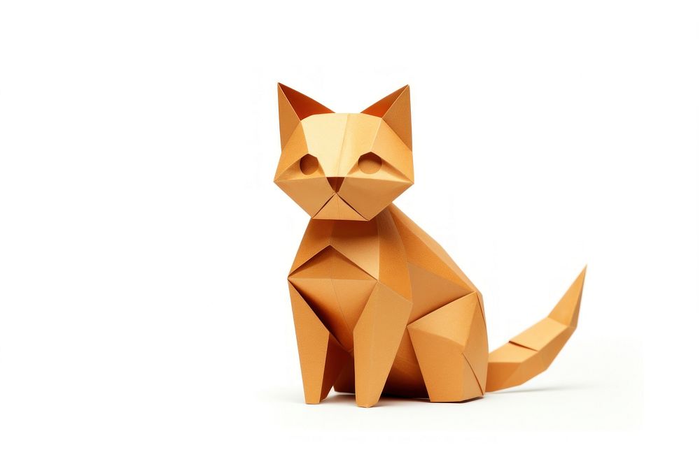 A cat paper origami craft. AI generated Image by rawpixel.