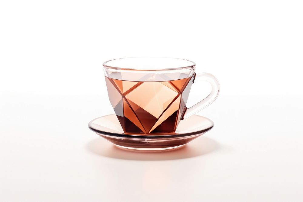 A cup of coffee saucer glass drink. AI generated Image by rawpixel.