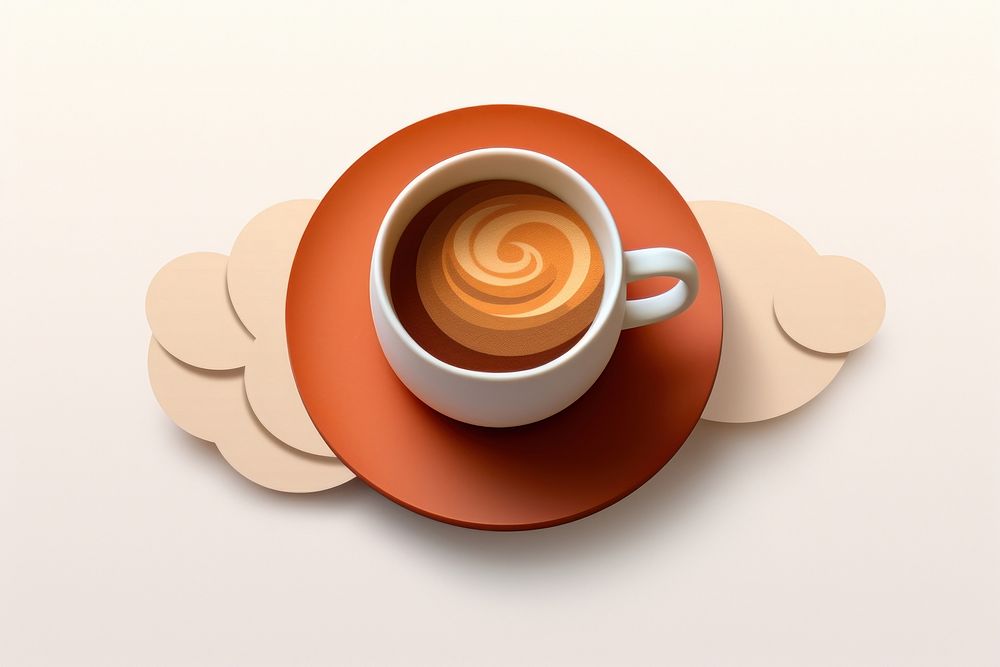 A cup of coffee saucer drink mug. AI generated Image by rawpixel.