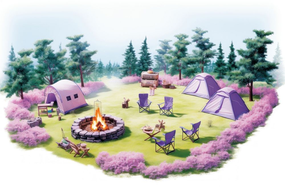 Camping outdoors nature plant. AI generated Image by rawpixel.