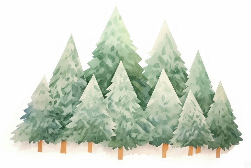 Forest christmas plant tree. AI generated Image by rawpixel.