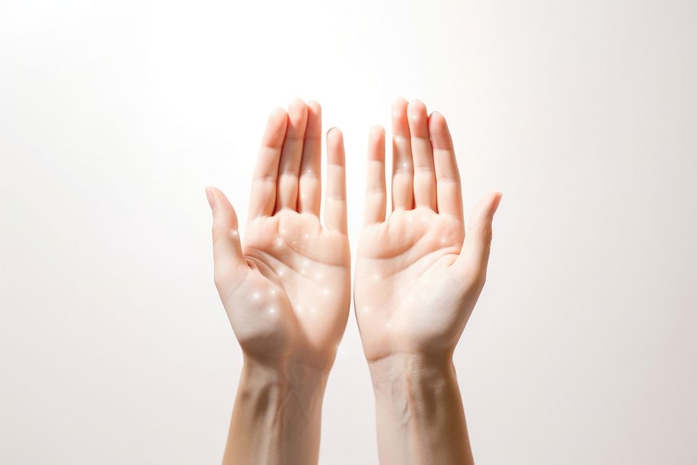 Woman hand Spirituality finger skin gesturing. AI generated Image by rawpixel.