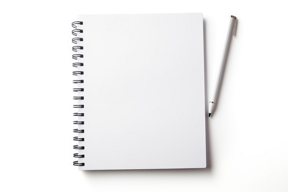 A blanked notepad diary white page. AI generated Image by rawpixel.