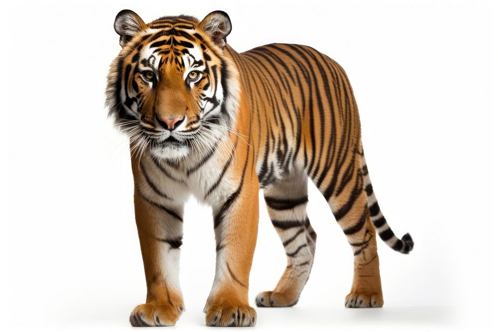 A sumateran tiger wildlife animal mammal. AI generated Image by rawpixel.