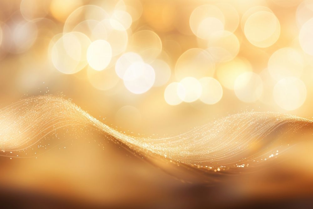 Sparkle gold bokeh wave backgrounds sunlight outdoors. AI generated Image by rawpixel.