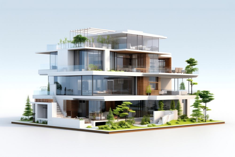 House building architecture plant. AI generated Image by rawpixel.