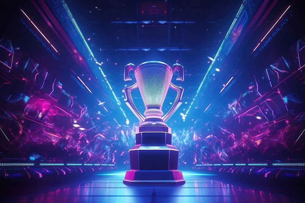 Trophy esports light lighting. | Premium Photo Illustration - rawpixel