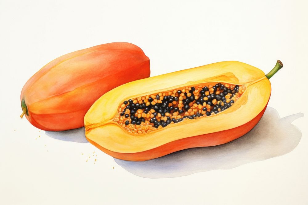 Fruit papaya plant food. AI generated Image by rawpixel.