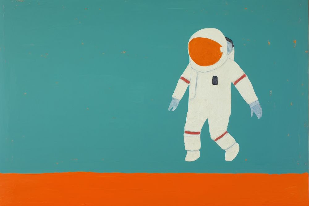 Astronaut cartoon standing clothing. AI generated Image by rawpixel.