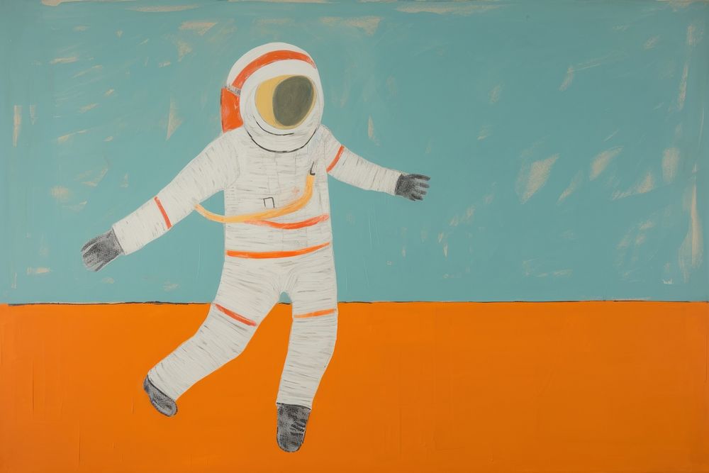 Astronaut art representation creativity. AI generated Image by rawpixel.