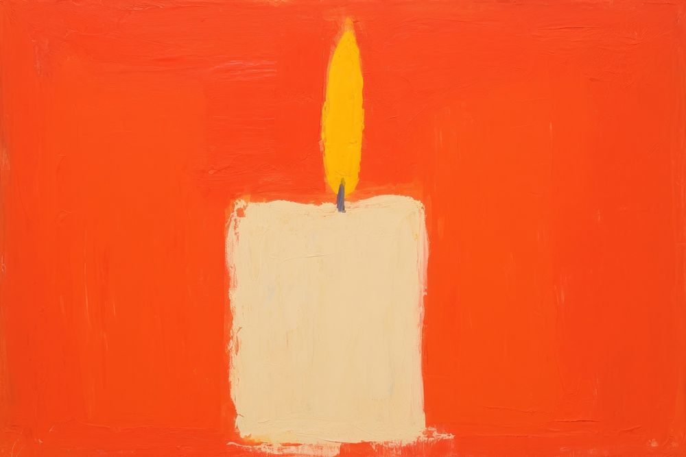 Candle painting fire acrylic paint. AI generated Image by rawpixel.
