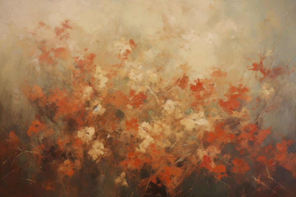 Flowers backgrounds painting art. AI generated Image by rawpixel.