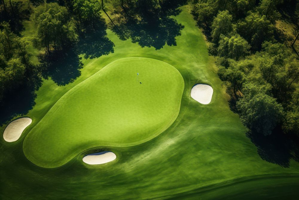 Golf court sports outdoors nature. AI generated Image by rawpixel.