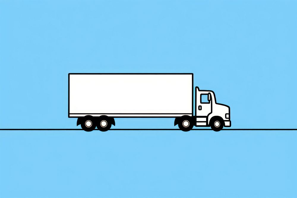 Truck vehicle line car. AI generated Image by rawpixel.