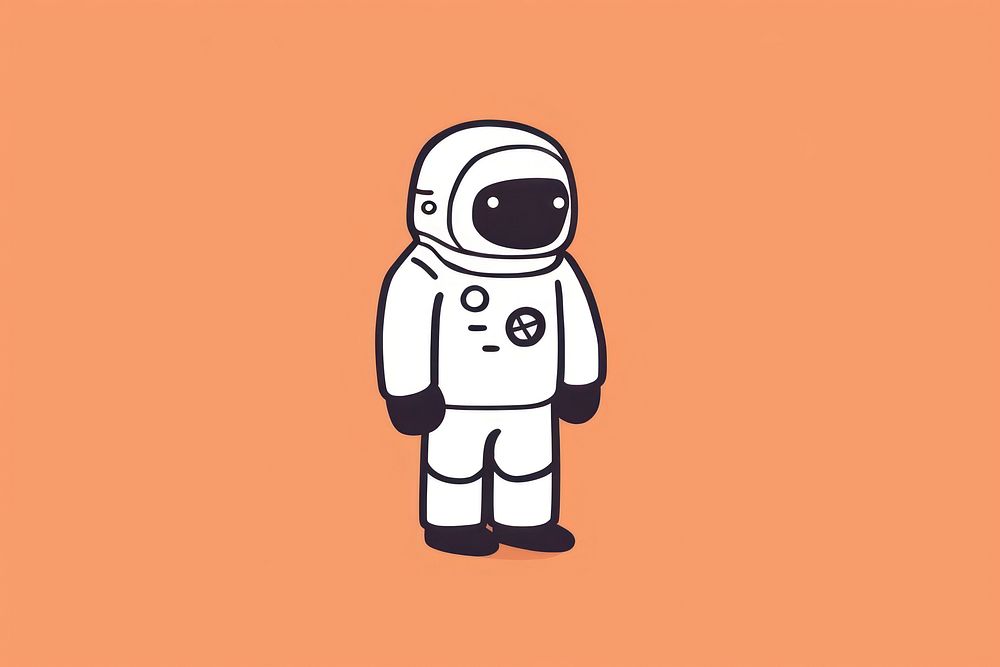 Astronaut cartoon technology standing. AI generated Image by rawpixel.