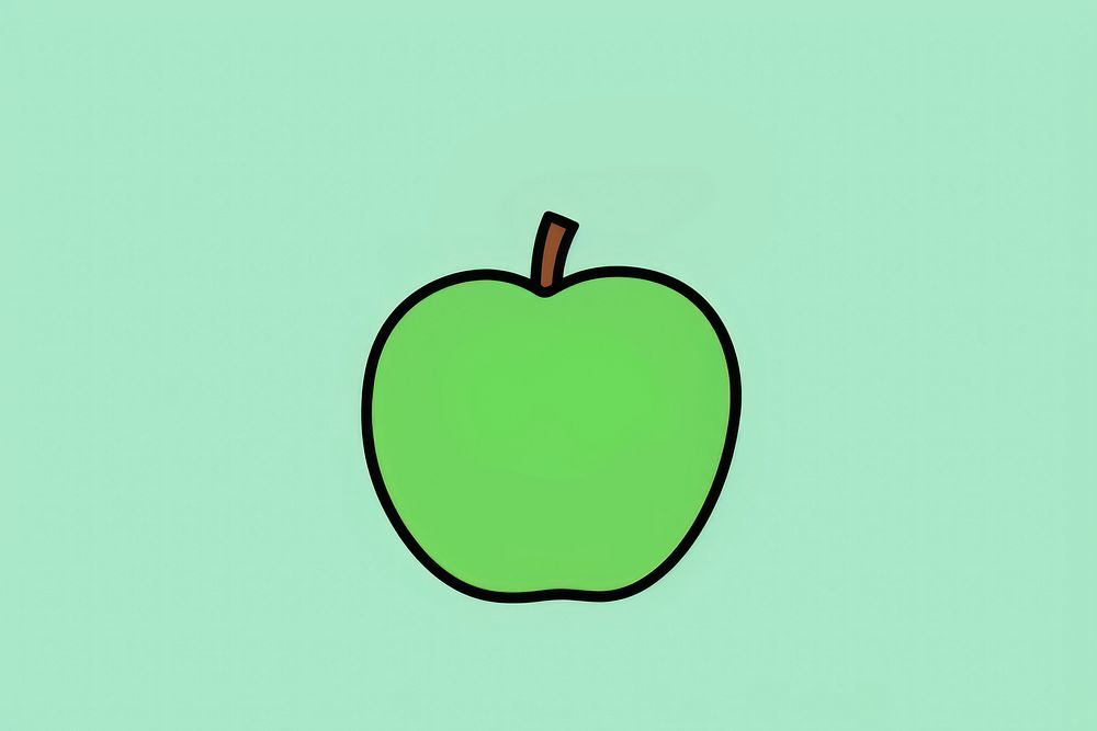 Apple cartoon plant food. AI generated Image by rawpixel.