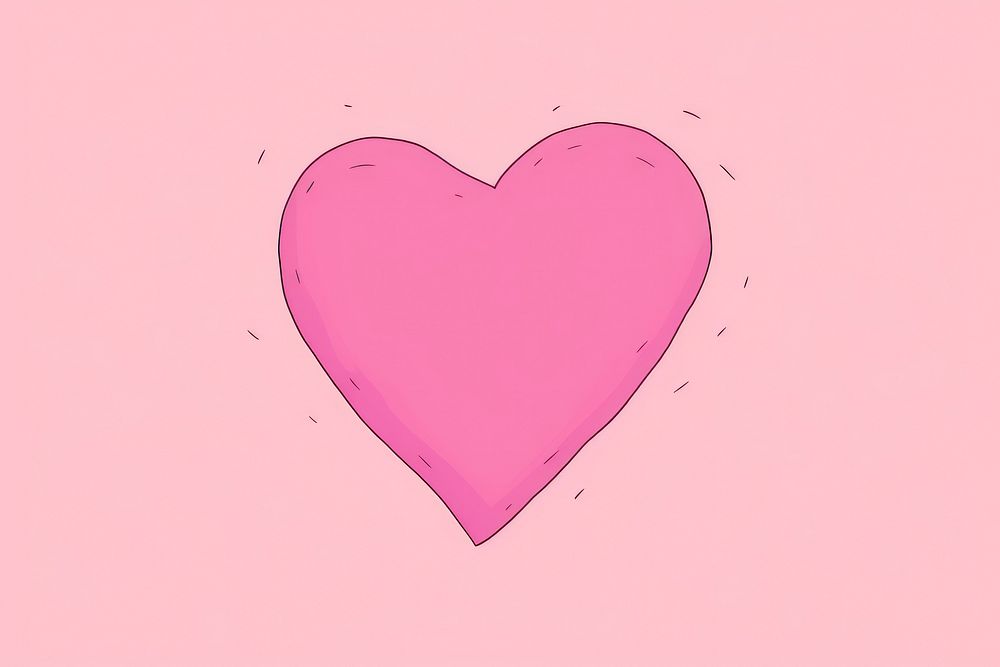 Heart cartoon line backgrounds. AI generated Image by rawpixel.
